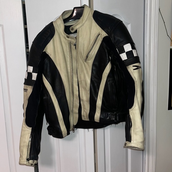 VINTAGE Joerocket leather Motorcycle jacket - Picture 1 of 15
